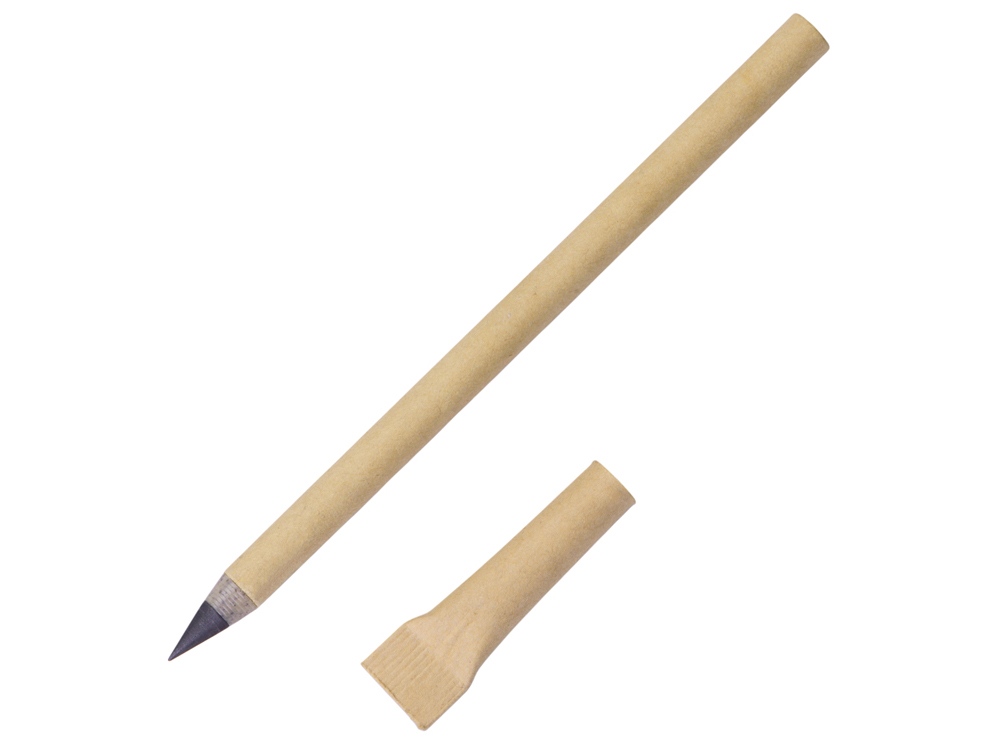 Вечный карандаш из переработанной бумаги Recycled pencil, натуральный-0