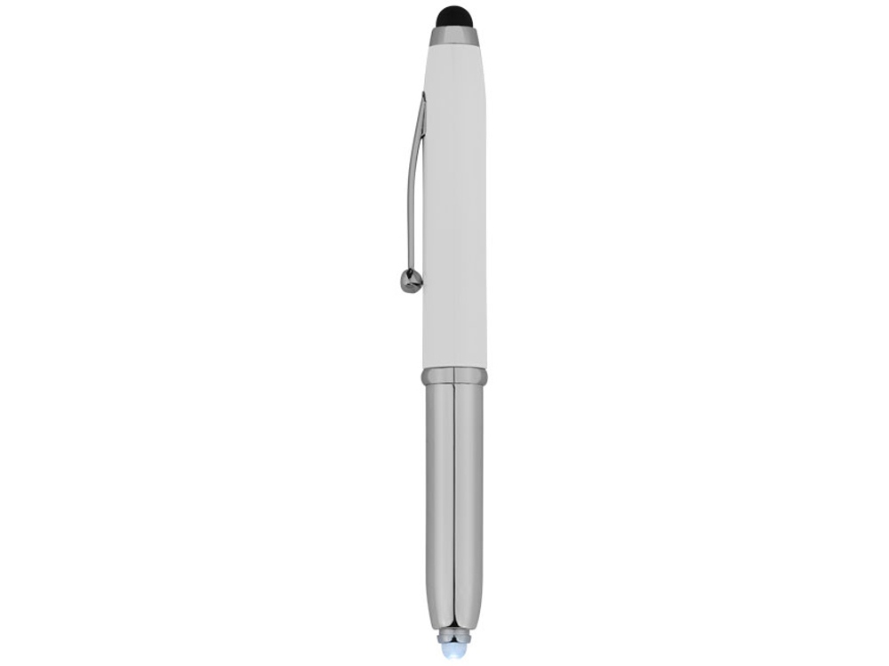 Ручка-стилус шариковая Xenon, белый, синие чернила-5