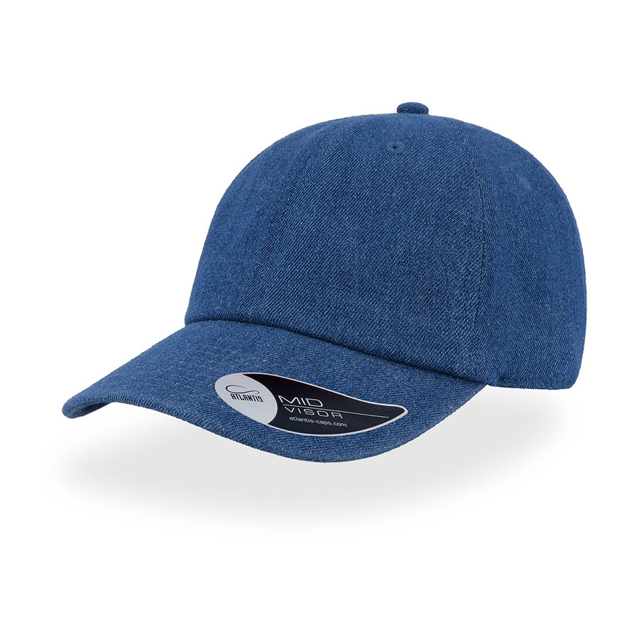 Бейсболка DAD HAT, 6 клиньев, металлическая застежка, синий-0