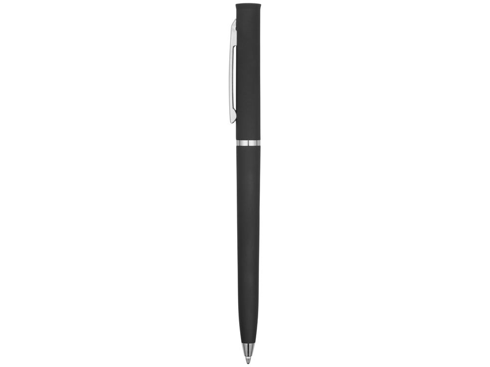 Ручка шариковая Navi soft-touch, черный-2