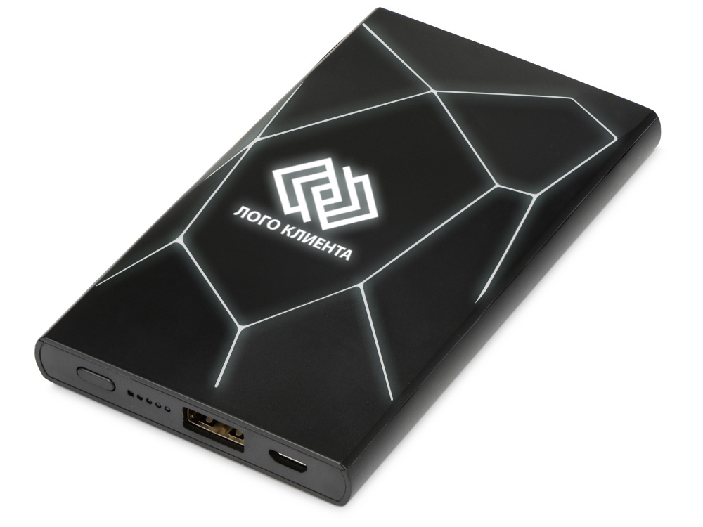 Портативное беспроводное зарядное устройство Geo Wireless, 5000 mAh, черный-0