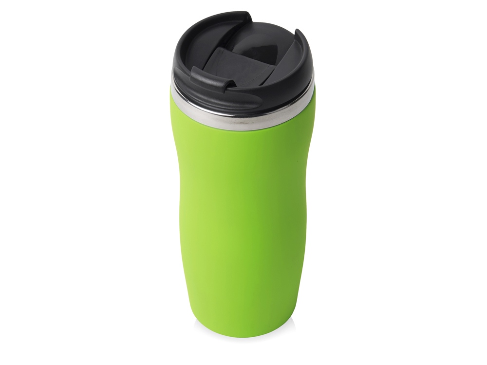 Термокружка Double wall mug C1, soft touch, 350 мл, зеленое яблоко-0