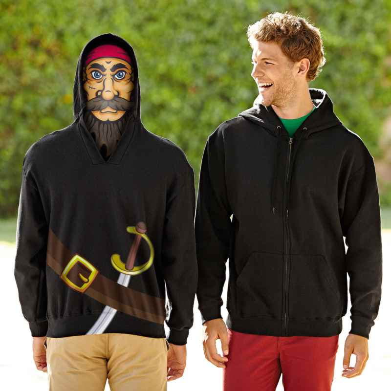 Толстовка мужская UNIQUE HOODIE 280, темно-синий-1