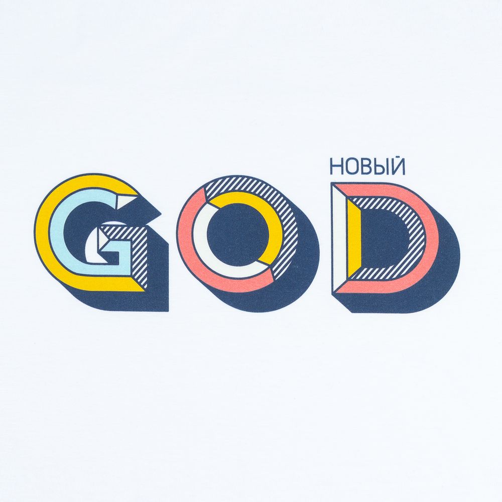 Футболка женская «Новый GOD», белая-3