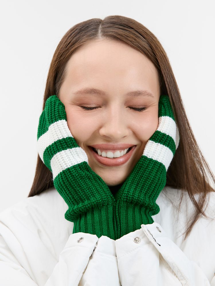 Варежки Winwear, зеленые (глубокий зеленый)-3