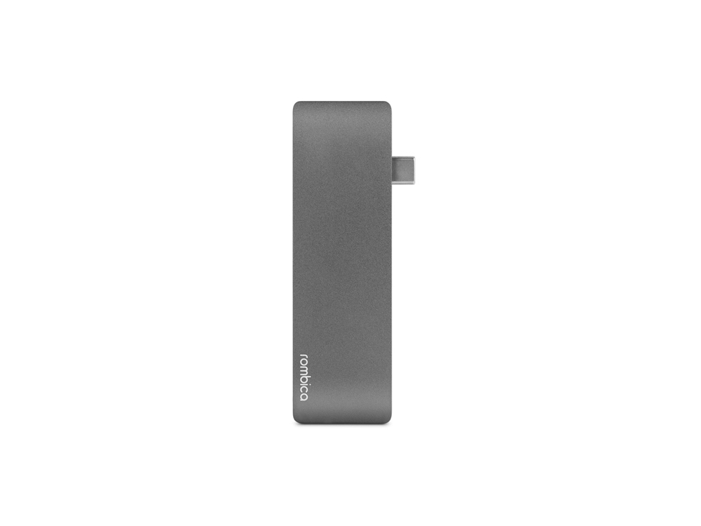 Сетевой USB адаптер/концентратор 5 в 1 Rombica Type-C M2, серый-1