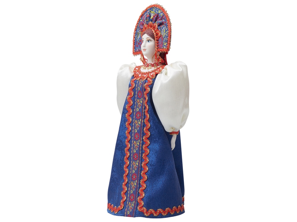 Подарочный набор: кукла фарфоровая, крем-мед, красный-9