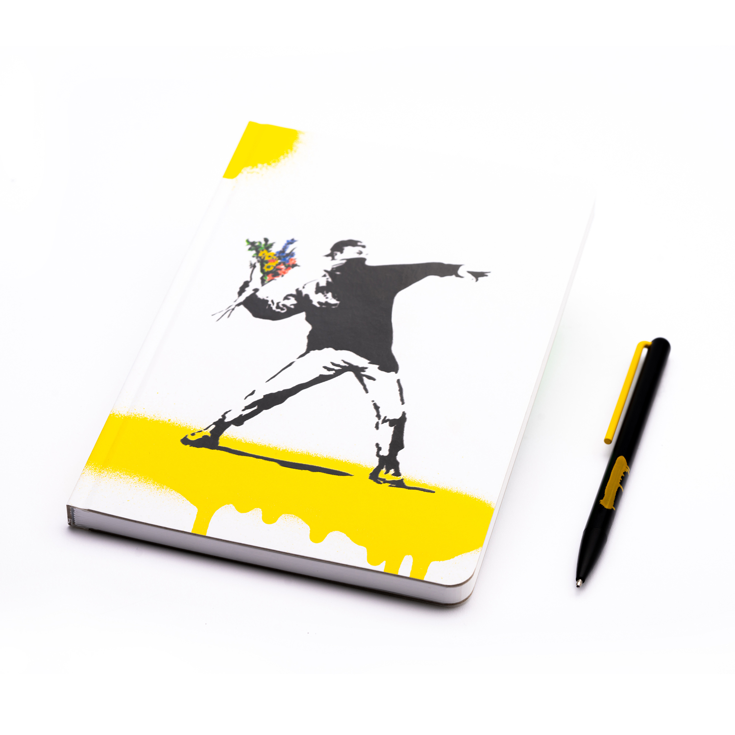 Набор Pininfarina Banksy Метатель цветов: шариковая ручка GrafeeX и блокнот линованный из каменной б-0