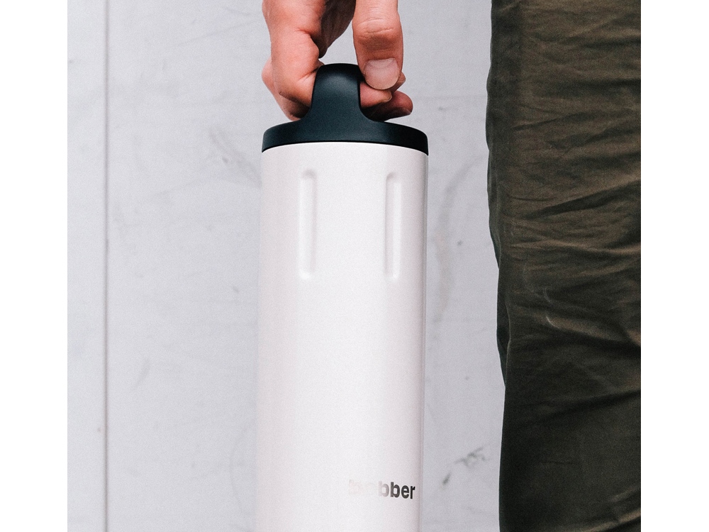 Вакуумный термос с керамическим покрытием бытовой, тм bobber, 590 мл. Артикул Bottle-590 Iced Water (белый)-6
