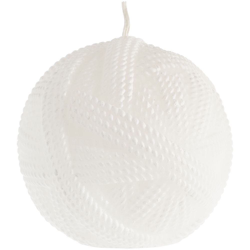 Свеча Kniteam, клубок, белый-1