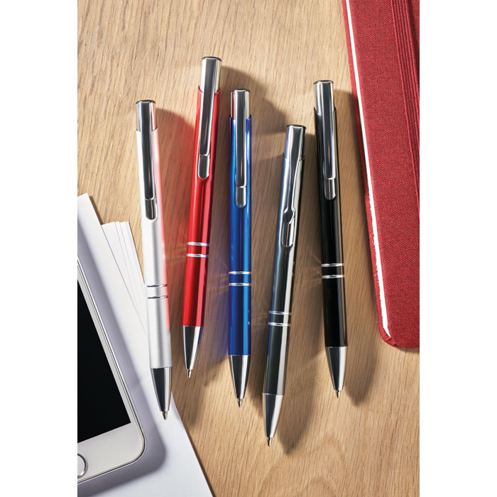 Recycled aluminium ball pen, титановый-1