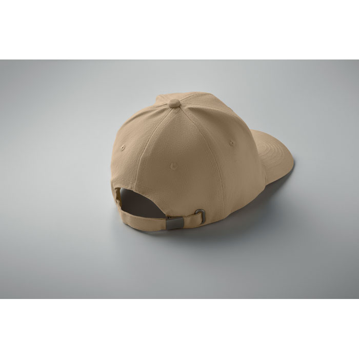 6 panel baseball cap, бежевый-2
