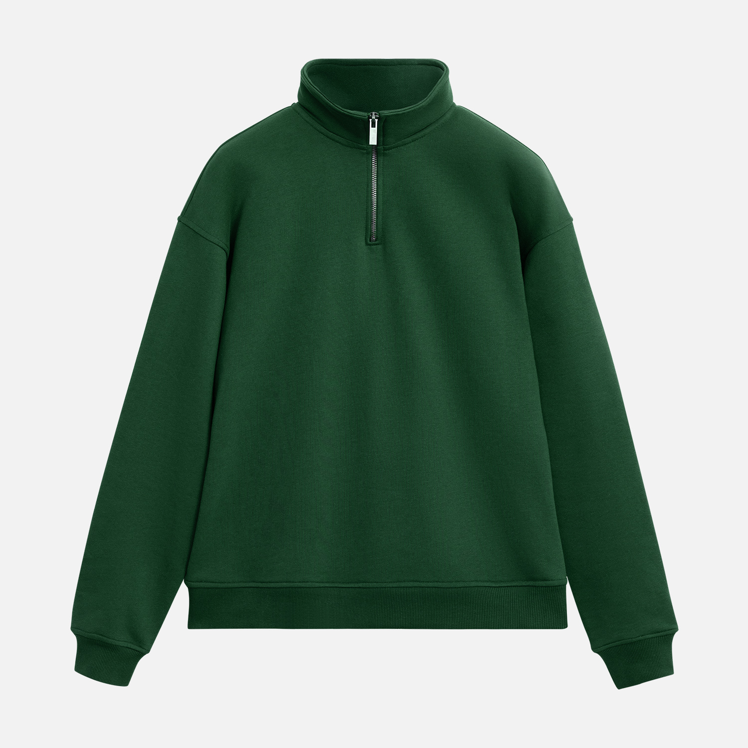 Толстовка на молнии унисекс Флоу (Flow), зеленая-9