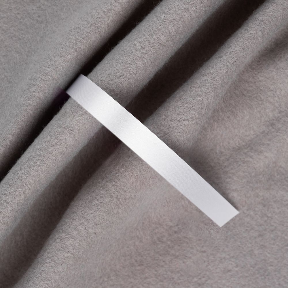 Лента сатиновая Satin 10 S, белая, 30 см-1