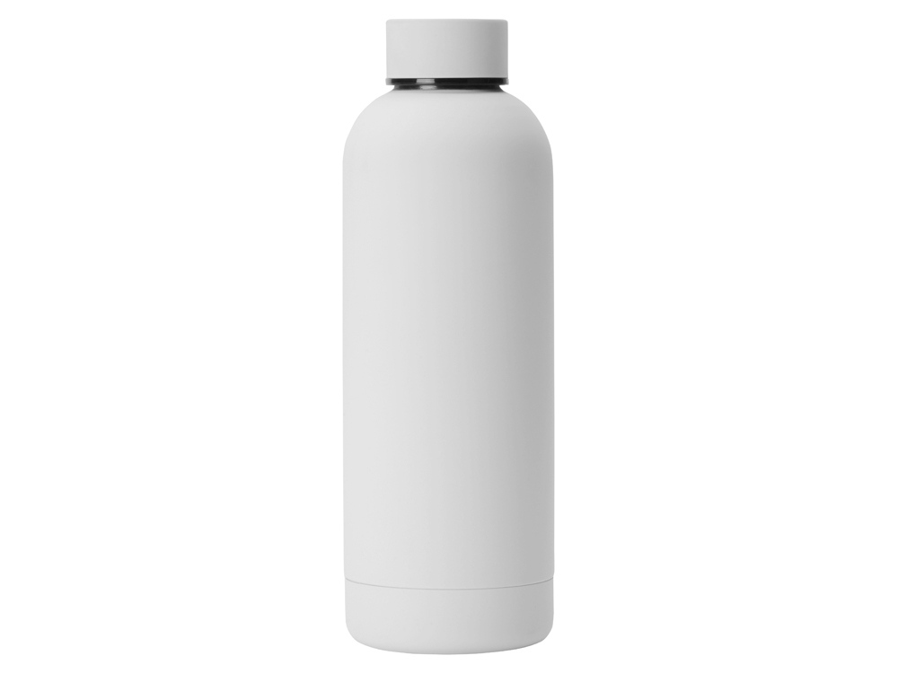 Вакуумная термобутылка Cask Waterline, soft touch, 500 мл, тубус, белый-3