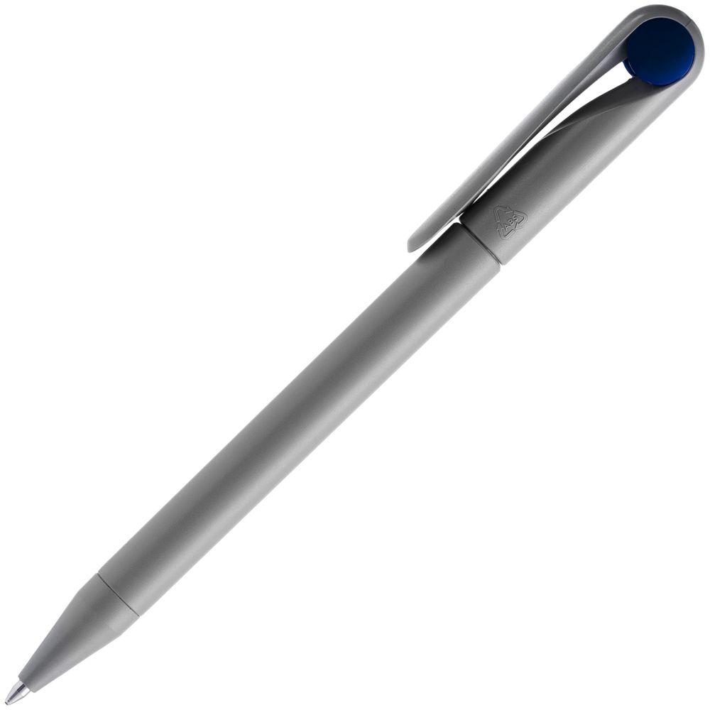 Ручка шариковая Prodir DS1 TMM Dot, серая с синим-2
