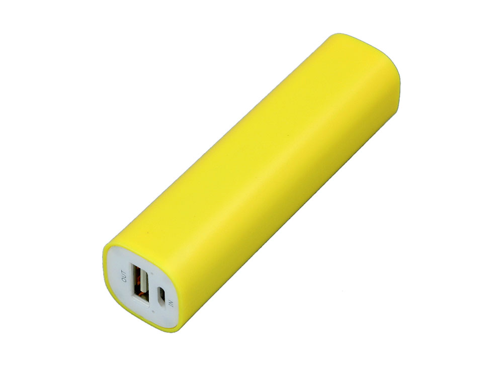 PB030 Универсальное зарядное устройство power bank  прямоугольной формы. 2200MAH. Желтый-0
