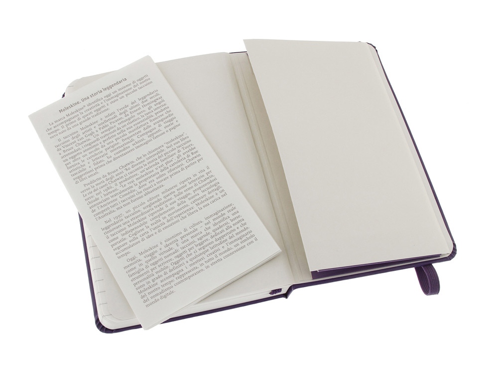 Записная книжка Moleskine Classic (в линейку) в твердой обложке, Pocket (9x14см), фиолетовый-3