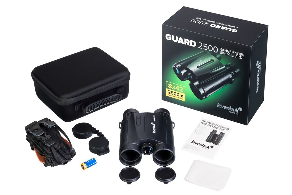 Бинокль с дальномером Guard 2500-4