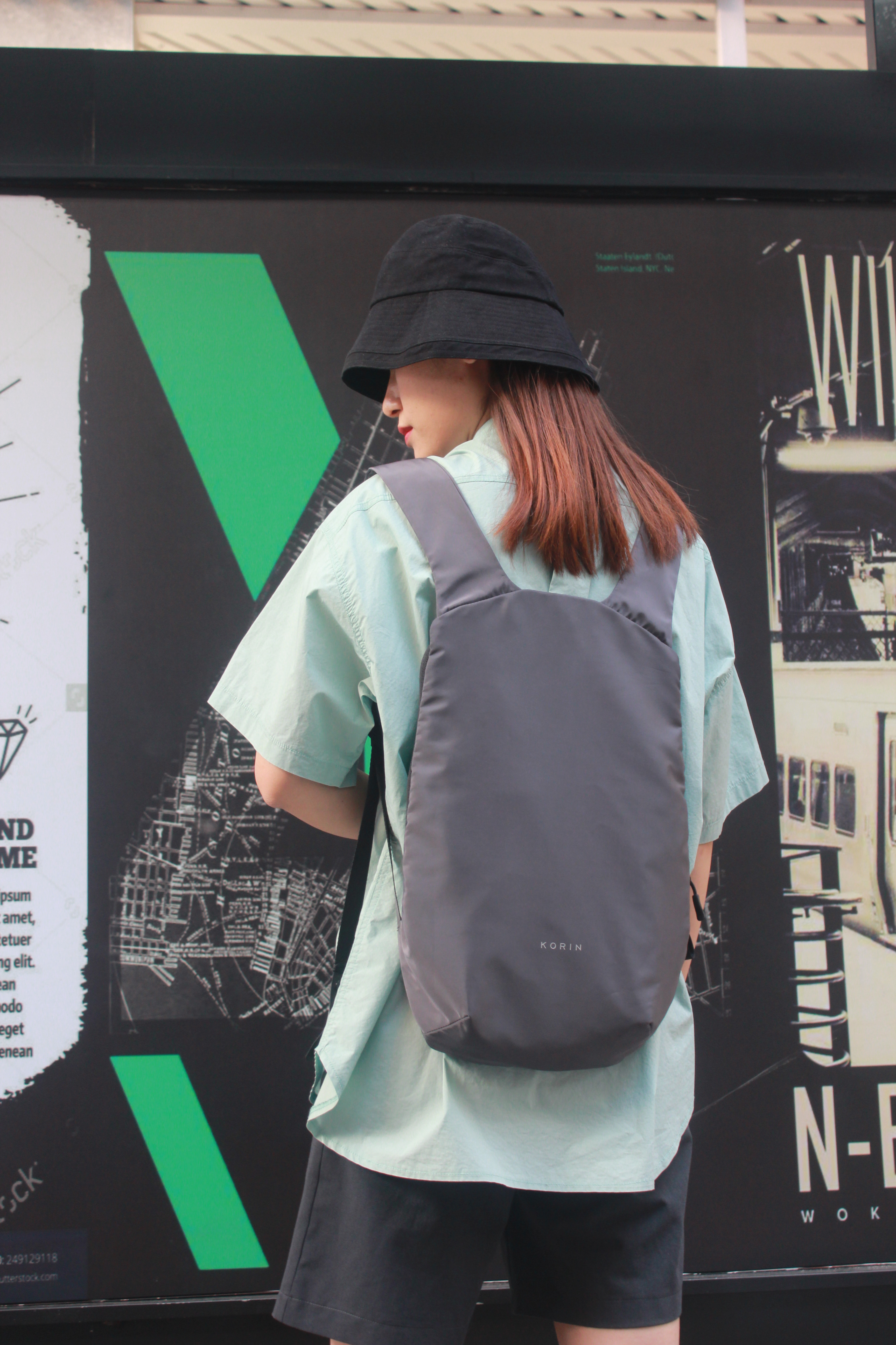Рюкзак FlexPack Air 46х33х8 см, серый-2