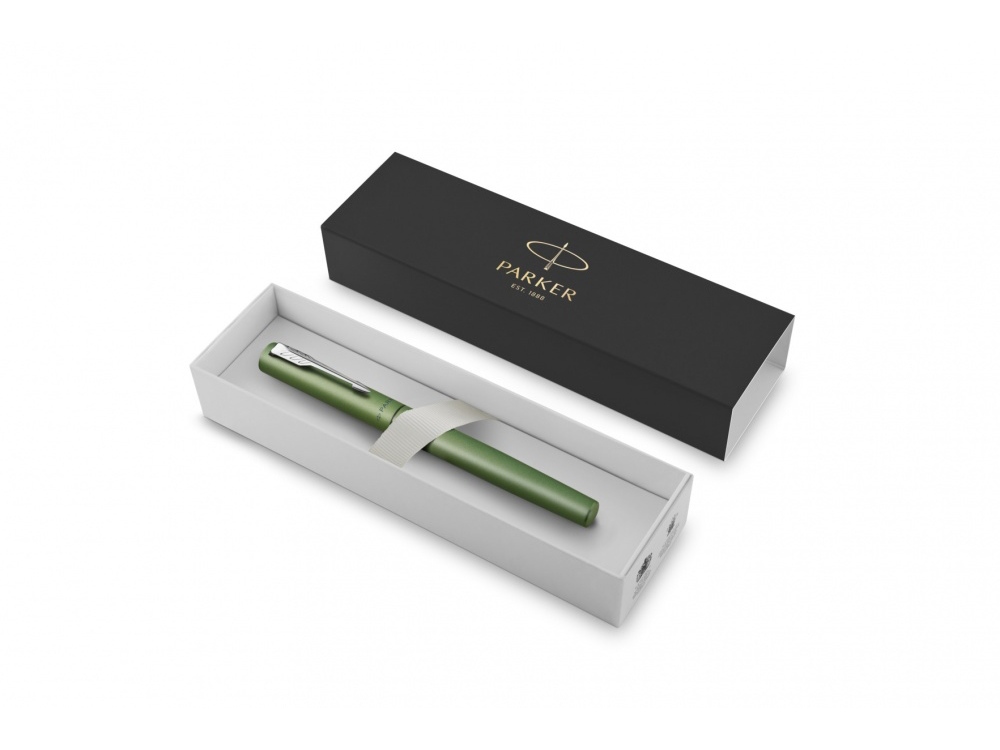Ручка-роллер Parker Vector XL Green CT, цвет чернил black, стержень: F, в подарочной упаковке.-1