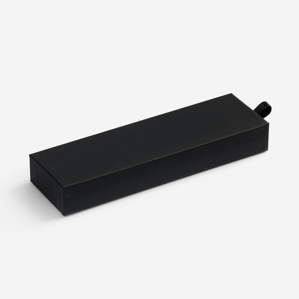 Ручка шариковая Broad Ring Soft Touch в футляре, черная-1