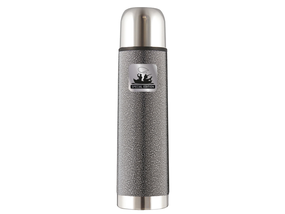 Термос из нерж. стали тм ThermoCafe HAMFK- 700 Fishing & Hunting, 0.70L, серый-0