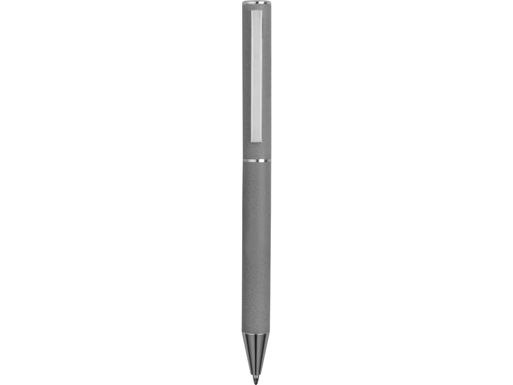 Ручка металлическая soft-touch шариковая Stone, серый/серебристый-1