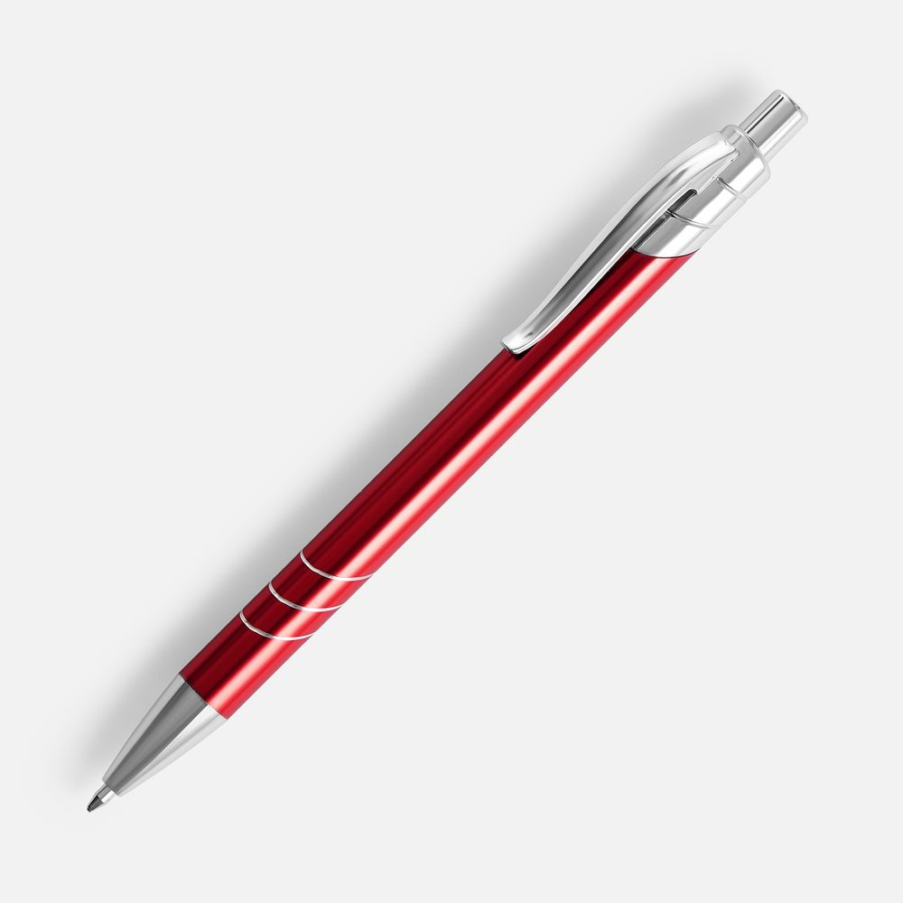 Ручка шариковая Undertone Metallic, красная-0