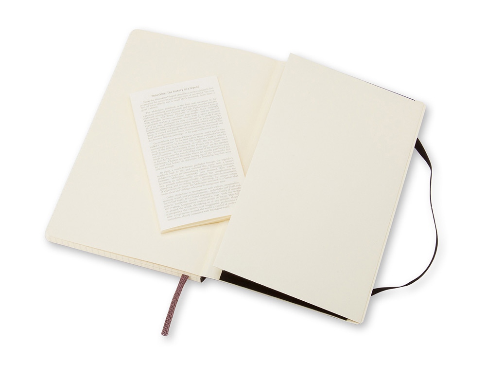 Записная книжка Moleskine Classic Soft (в клетку), Large (13х21см), черный-3