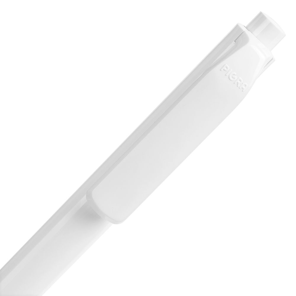 Ручка шариковая Pigra P04 Polished, белая-2
