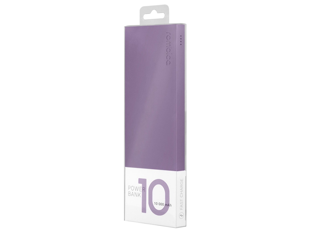 Внешний аккумулятор Rombica NEO ARIA Orchid, 10000мАч, Soft-touch, PD, QCharge, Type-C, сиреневый-3