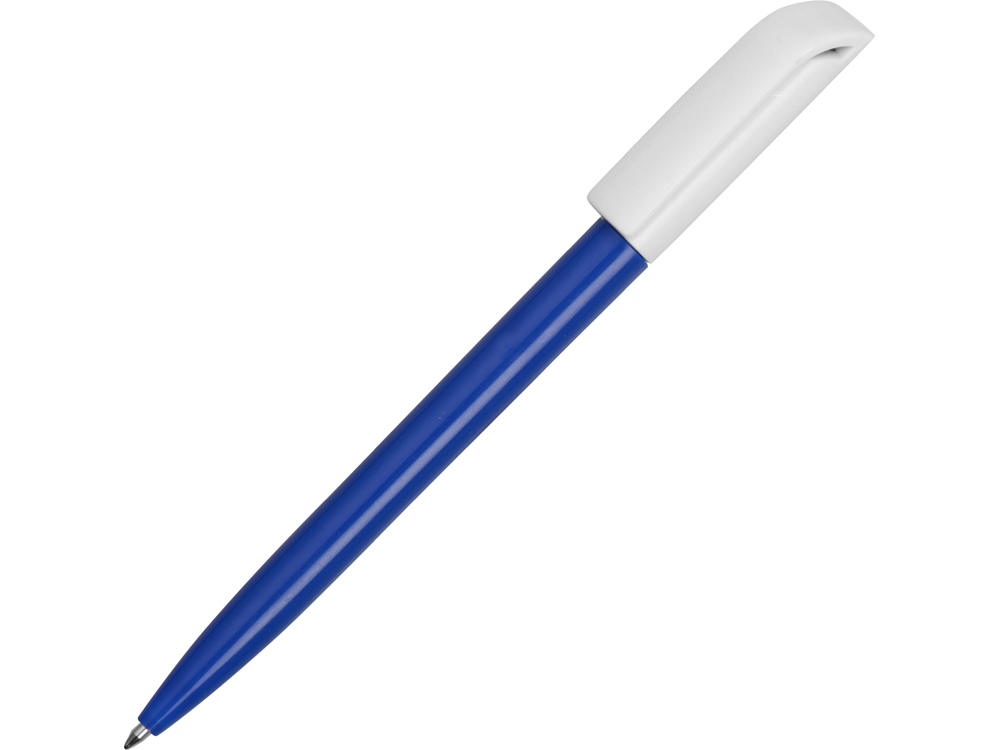 Ручка пластиковая шариковая Миллениум Color BRL, синий/белый-0