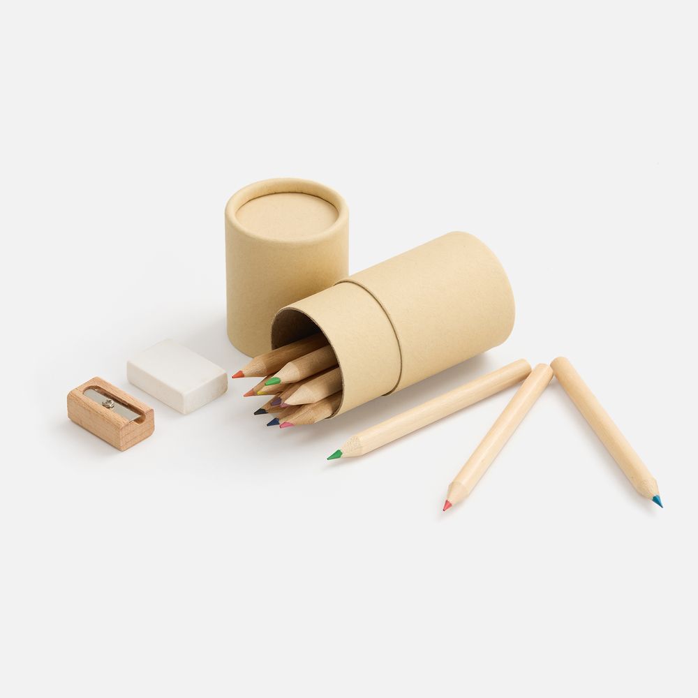 Набор цветных карандашей Pencilvania Tube Plus, крафт-0