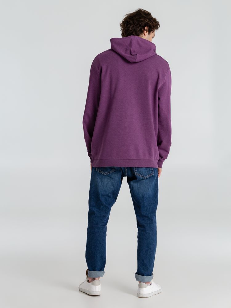 Толстовка с капюшоном унисекс Hoodie, фиолетовый меланж-10