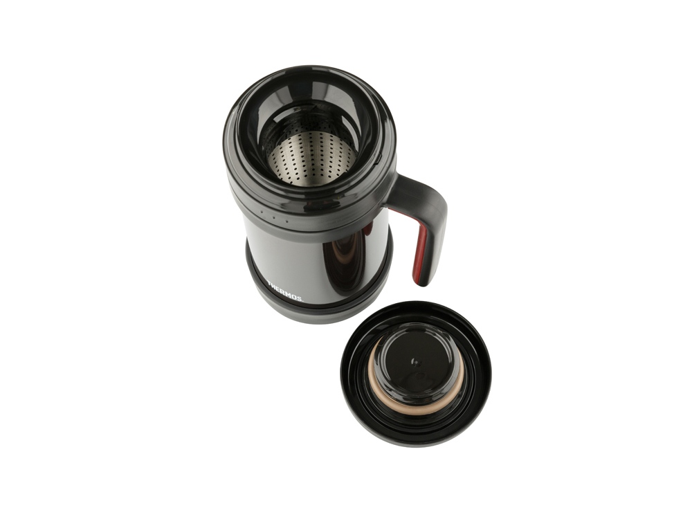 Термос из нерж. стали с ситом тм THERMOS TCMF-501, черный-5