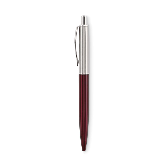Push button pen in box, красного бургундского вина-4
