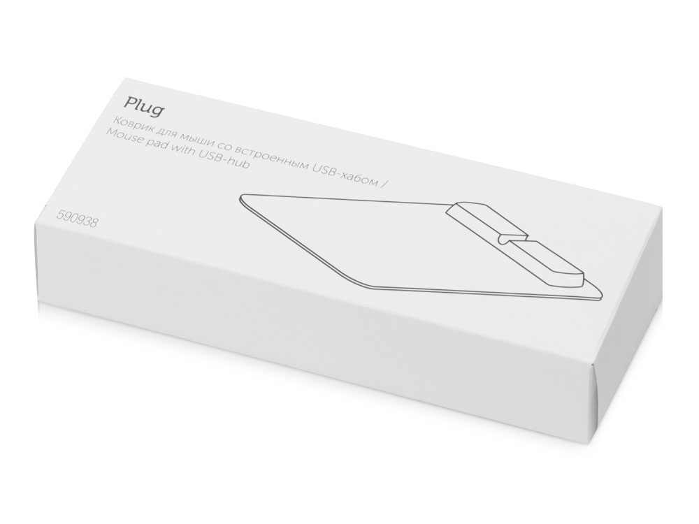 Коврик для мыши со встроенным USB-хабом Plug-6