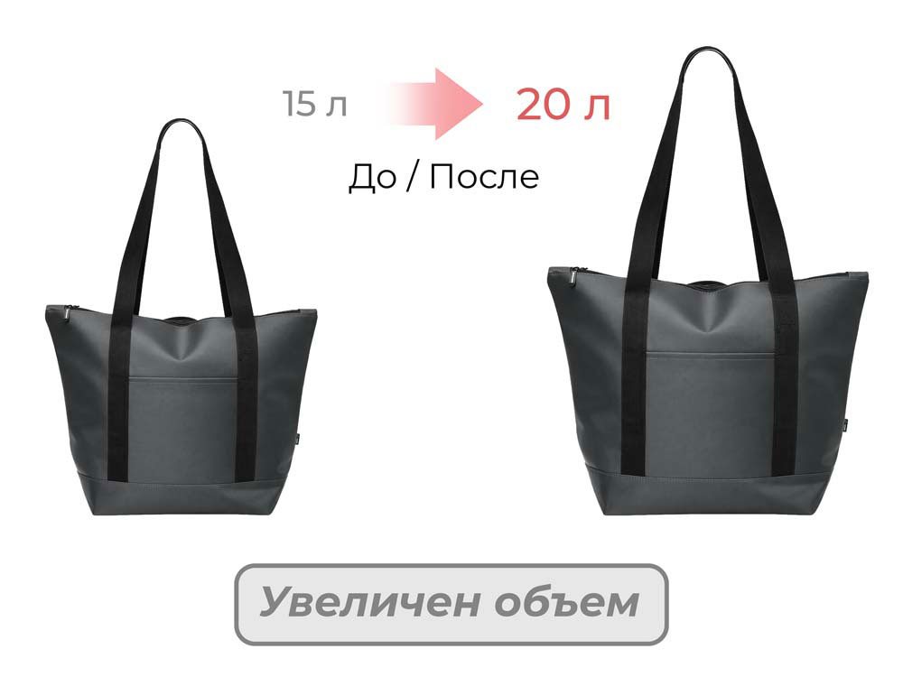Сумка-холодильник Cool XL с двумя лямками на плечо, темно-серый-2