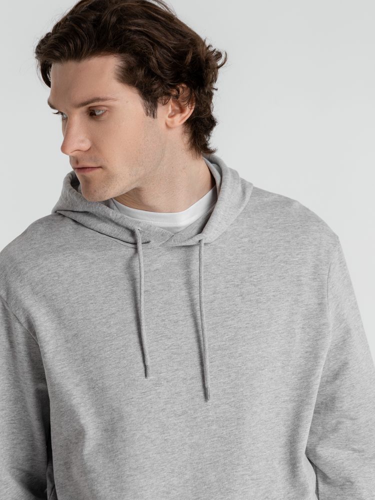 Толстовка с капюшоном унисекс Hoodie, серый меланж-8