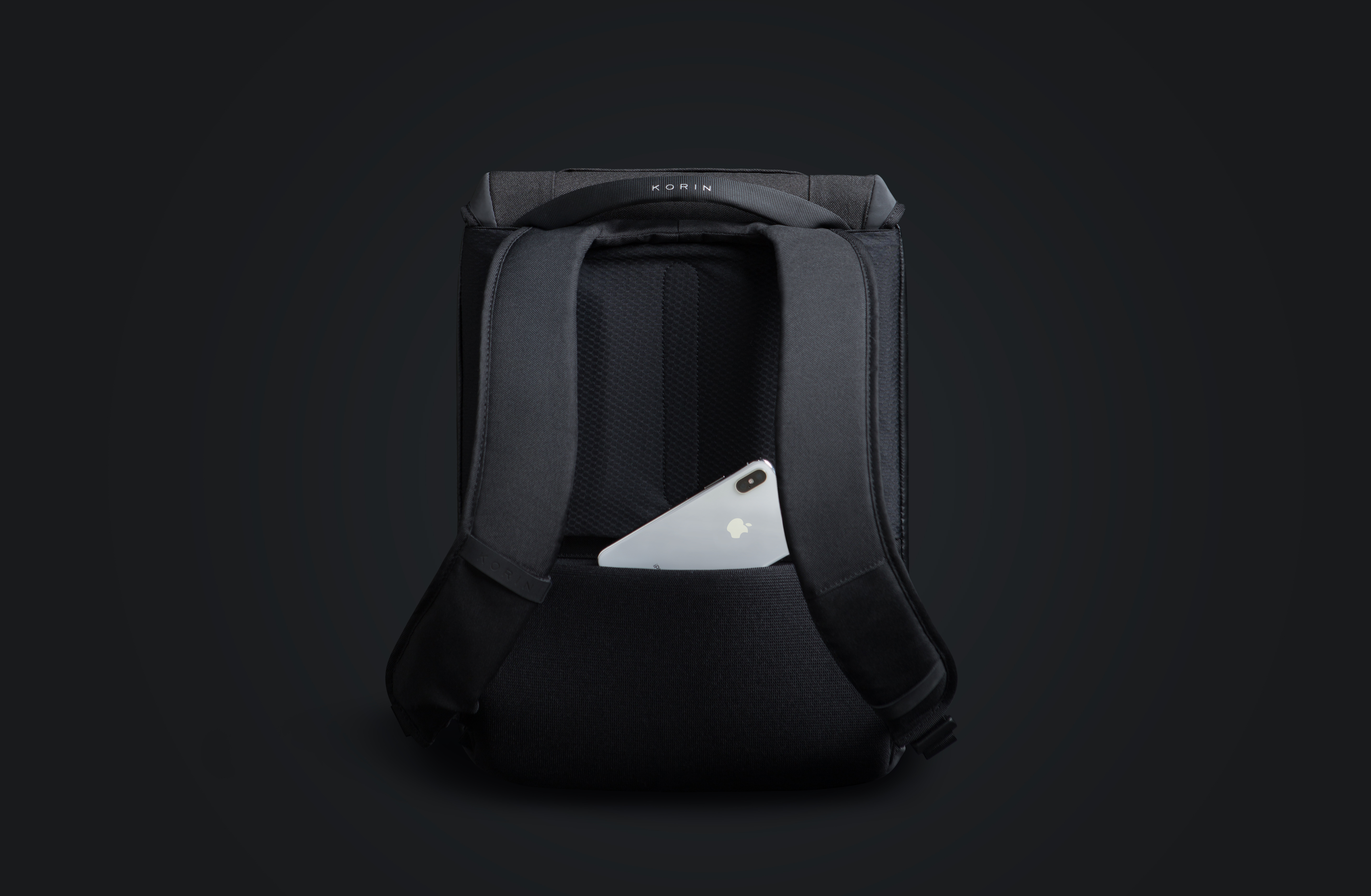 Рюкзак ClickPack X 45х32х15,5 см, с клапаном, черный-12