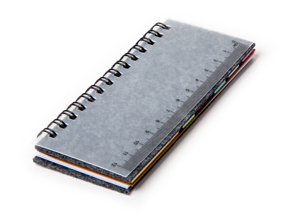 Мини-блокнот со стикерами А7 Felt-0