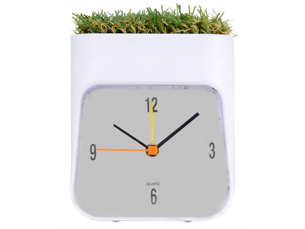 Часы настольные Grass, белый/зеленый-1