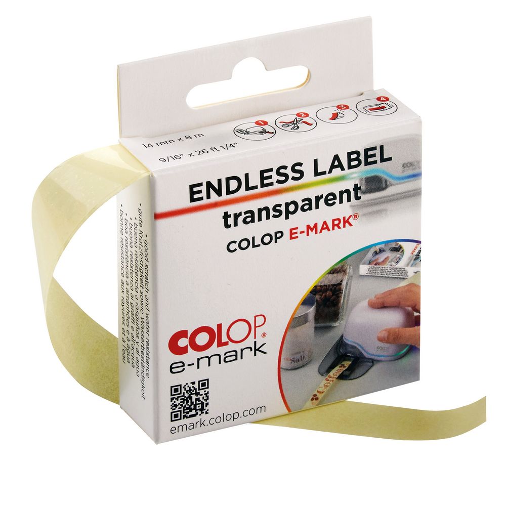 Клейкая лента для принтера Colop e-mark, прозрачная-0
