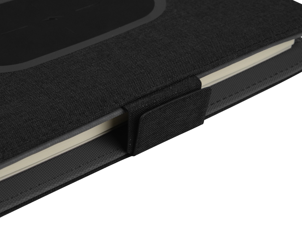 Органайзер с беспроводной зарядкой 5000 mAh Powernote, темно-серый-7