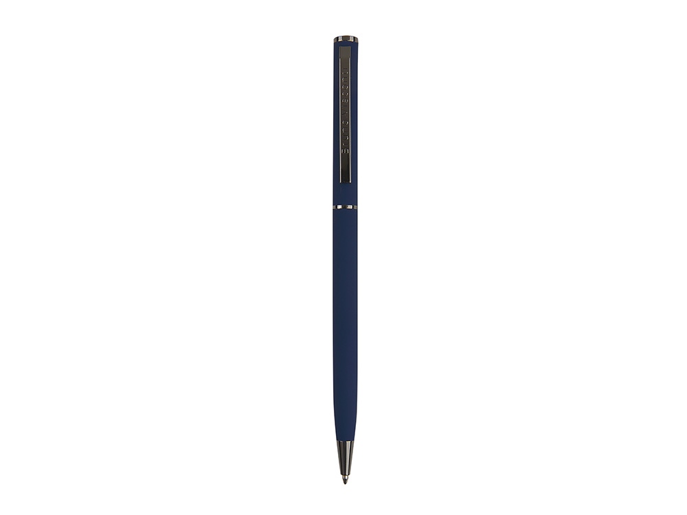 Ручка шариковая автоматическая BrunoVisconti® PALERMO цвет корпуса темно-синий, soft-touch, 0.7 мм-1
