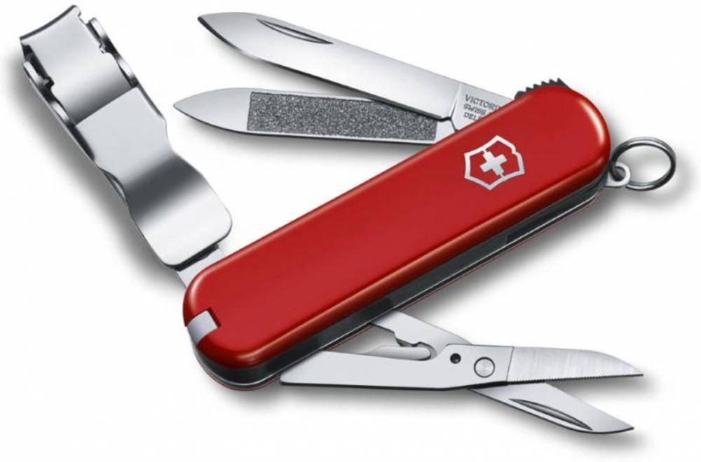 Нож-брелок Nail Clip 580, красный-0