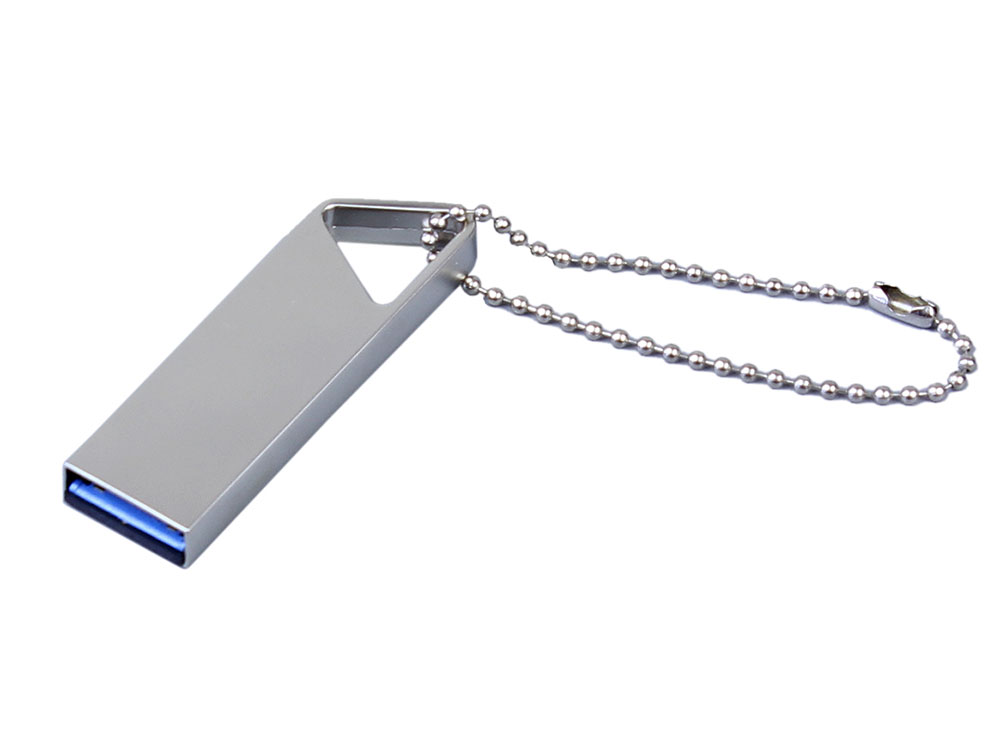 USB 2.0-флешка на 16 Гб с мини чипом, компактный дизайн, отверстие треугольной формы для цепочки-0