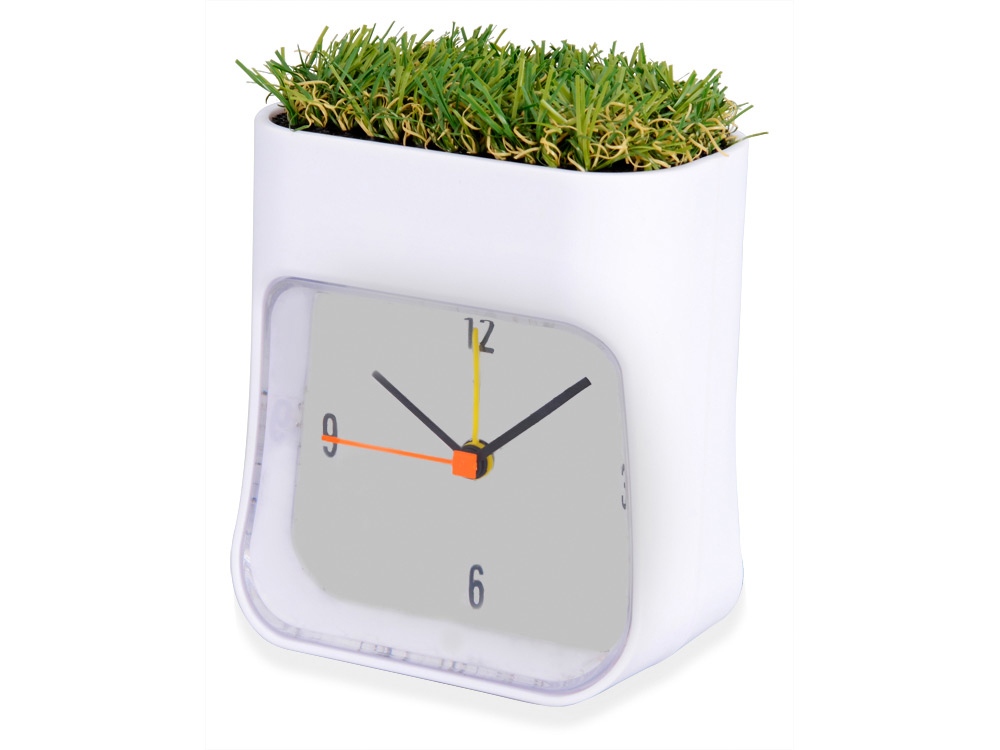 Часы настольные Grass, белый/зеленый-0