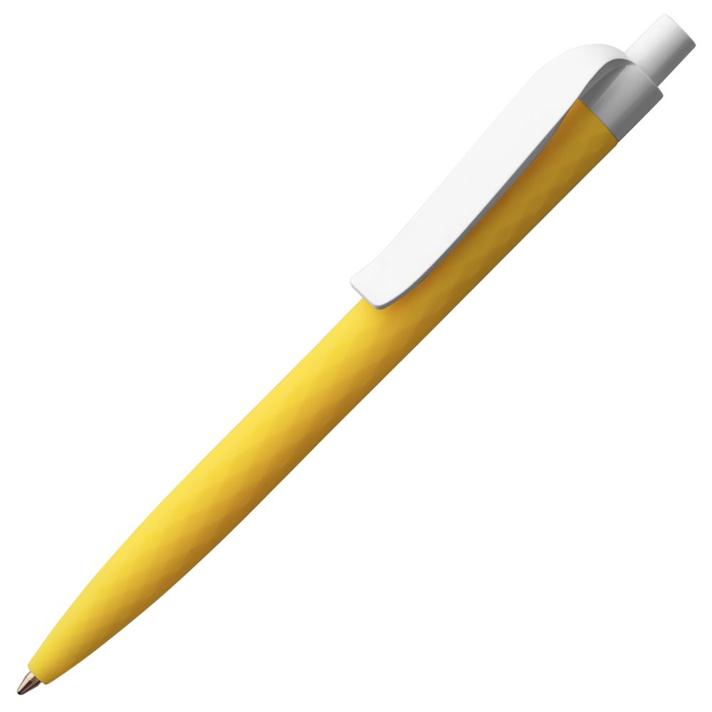 Ручка шариковая Prodir QS01 PMP-P, желтая с белым-0